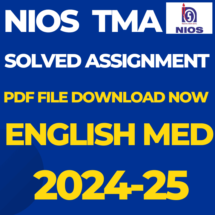 NIOS english 202 Solved Assignment TMA question paper 2024-25 in English class 10 pdf- Download Now!